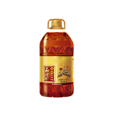 五谷非转基因一级大豆油5升装家用食用油黄豆豆油桶装5L